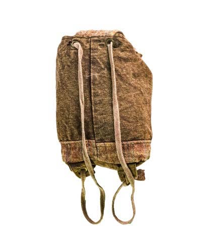 Earth Divas - Cotton Backpack With Embroidered Sea Turtle, Brown