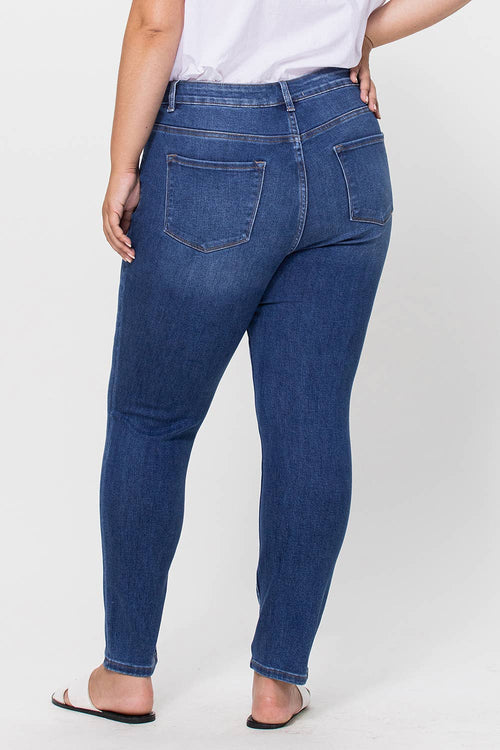 VERVET by FLYING MONKEY - PLUS SIZE HIGH RISE SKINNY JEAN V2423M-P