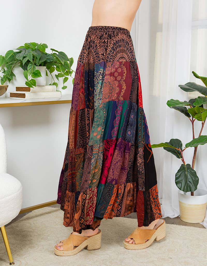 Kathmandu Imports - RAYON LONG SKIRT (TH-1863)