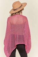 Madelyn - LESW3218 - FISHNET PONCHO COVER UP