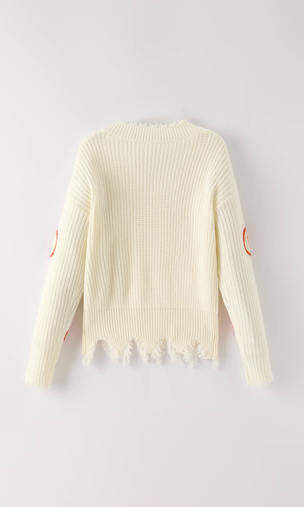 Miss Sparkling - Pumpkin Patch Knit Sweater – Distressed Hem
