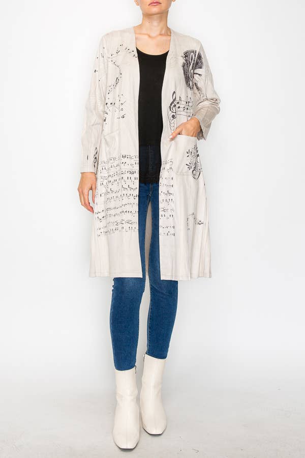 Origami Apparel ~ Lace and Crochet inspired - OLS-4731BG-BK SCALE