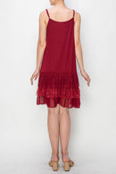 Origami Apparel ~ Lace and Crochet inspired - OLS-4672 RED