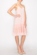 Origami Apparel ~ Lace and Crochet inspired - OLS-4672PINK