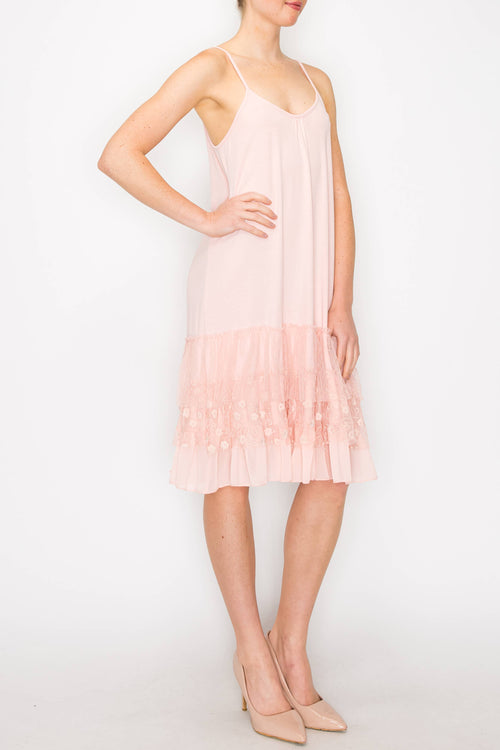 Origami Apparel ~ Lace and Crochet inspired - OLS-4672PINK