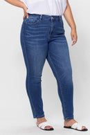 VERVET by FLYING MONKEY - PLUS SIZE HIGH RISE SKINNY JEAN V2423M-P