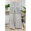 YOUNG THREADS - Artisanal Patchwork Flared Pants - Boho Chic Elegance