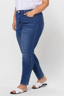 VERVET by FLYING MONKEY - PLUS SIZE HIGH RISE SKINNY JEAN V2423M-P