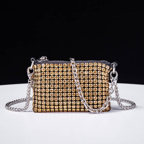 Ole - Rectangle Rhinestone Crossbody Bag
