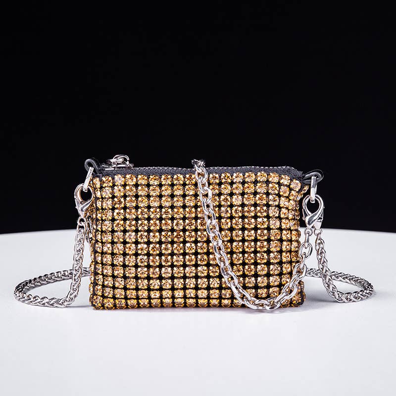 Ole - Rectangle Rhinestone Crossbody Bag