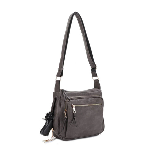 JessieJames Handbags Brooklyn Concealed Carry Lock and Key Crossbody