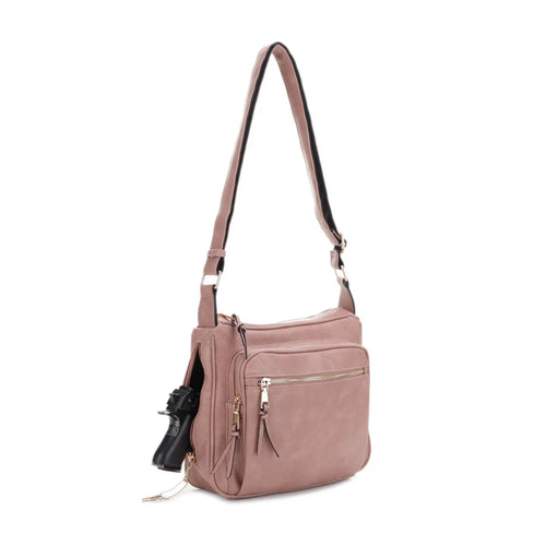 JessieJames Handbags Brooklyn Concealed Carry Lock and Key Crossbody