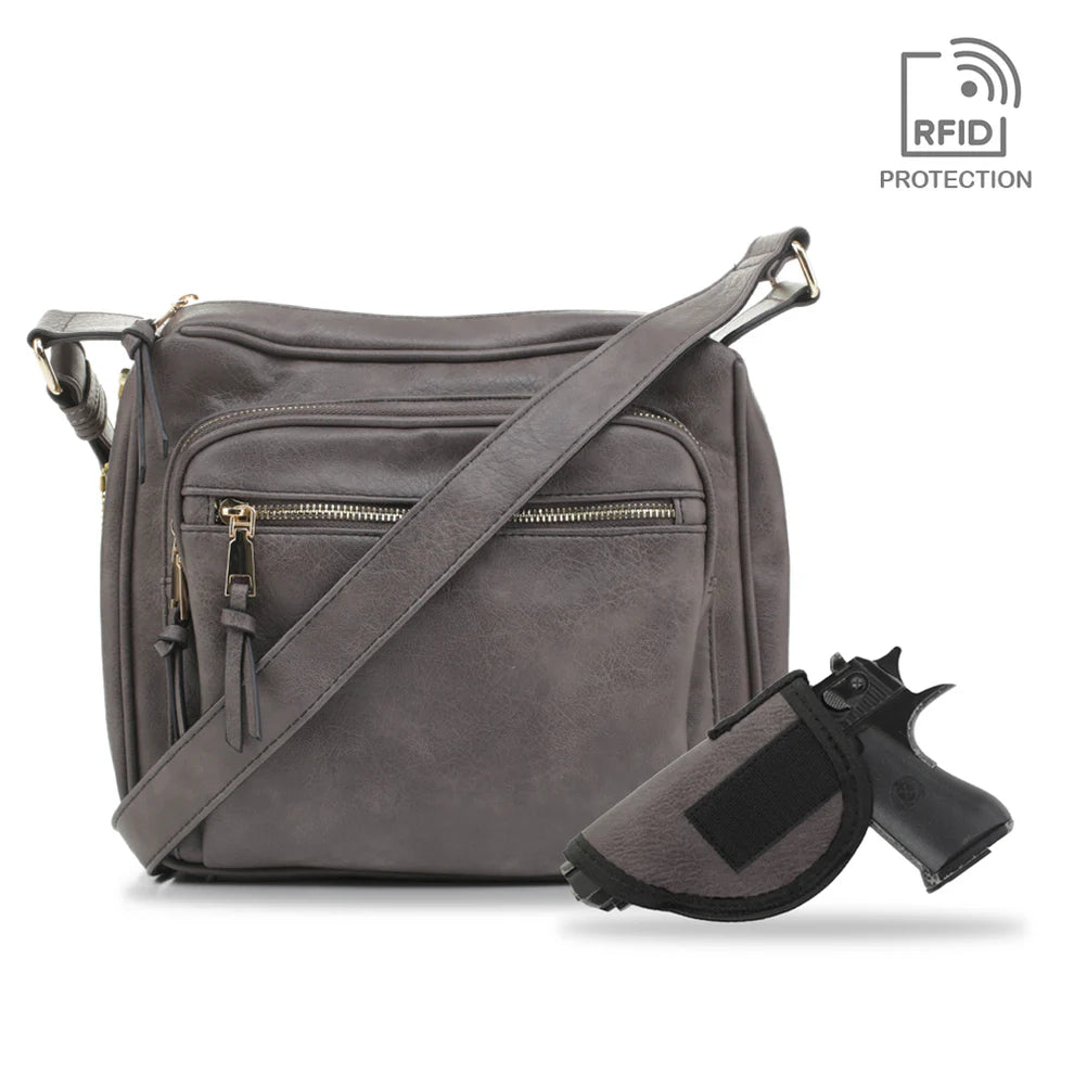 JessieJames Handbags Brooklyn Concealed Carry Lock and Key Crossbody