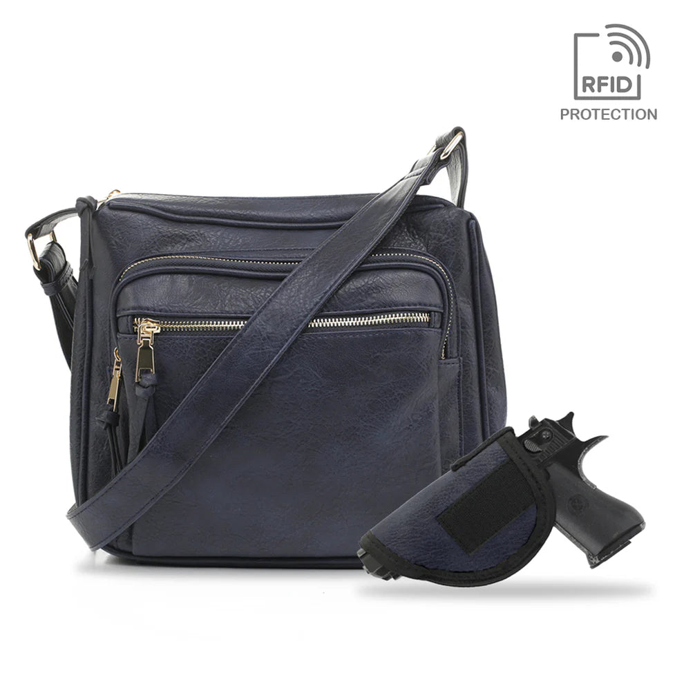 JessieJames Handbags Brooklyn Concealed Carry Lock and Key Crossbody