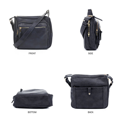 JessieJames Handbags Brooklyn Concealed Carry Lock and Key Crossbody