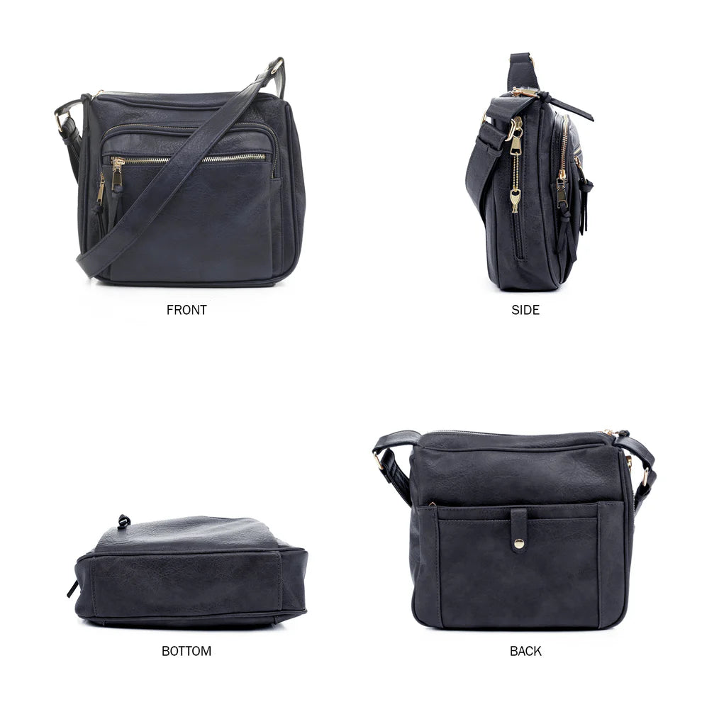 JessieJames Handbags Brooklyn Concealed Carry Lock and Key Crossbody