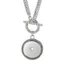 Sandy Snap Stainless Steel Interchangeable Jewelry Toggle Necklace
