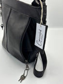 Concealed By Janko Anna Handbag – Tan Leather Basket Weave