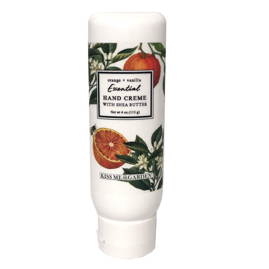 Kiss Me In The Garden Orange and Vanilla Hand Creme Tube