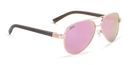 Loma Polarized Sunglasses – Rose Gold / Brown / Grey Pink Mirror