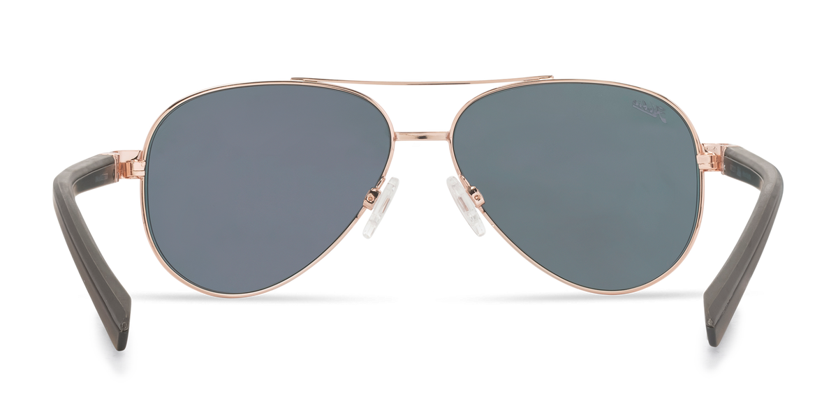 Loma Polarized Sunglasses – Shiny Rose Gold Frame