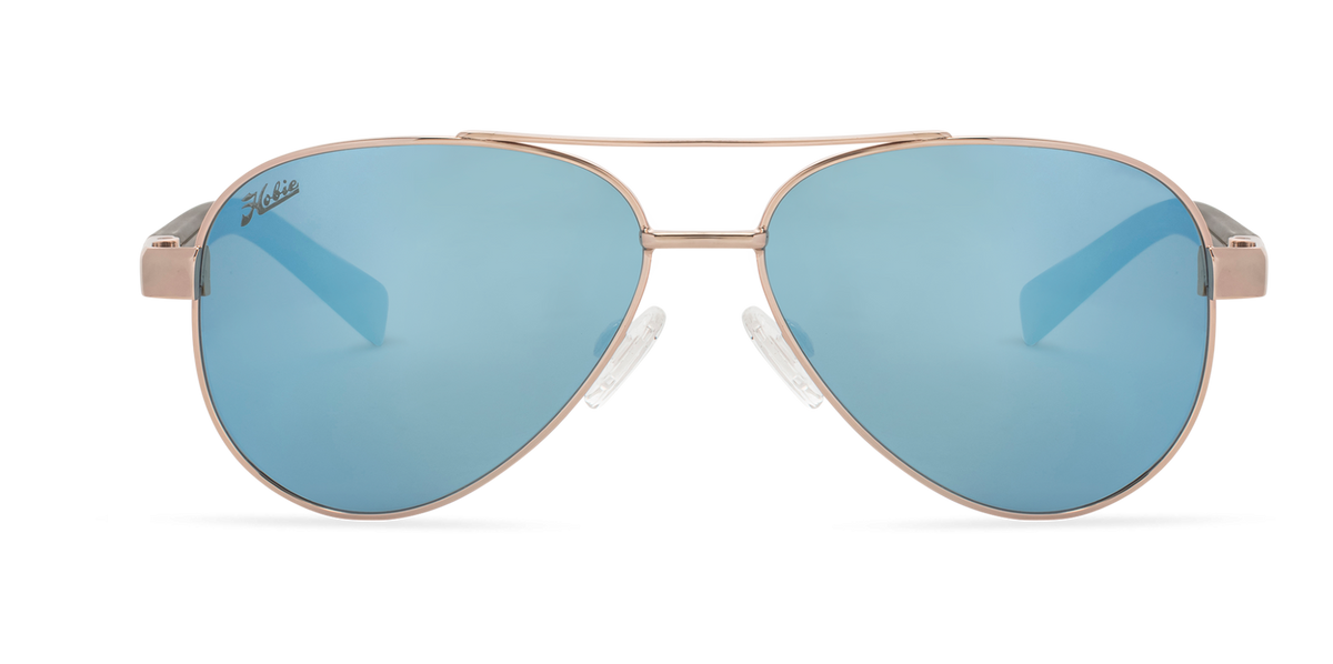 Loma Polarized Sunglasses – Shiny Rose Gold Frame