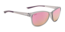 Mya Polarized Sunglasses – Satin Crystal Grey / Pink Lens