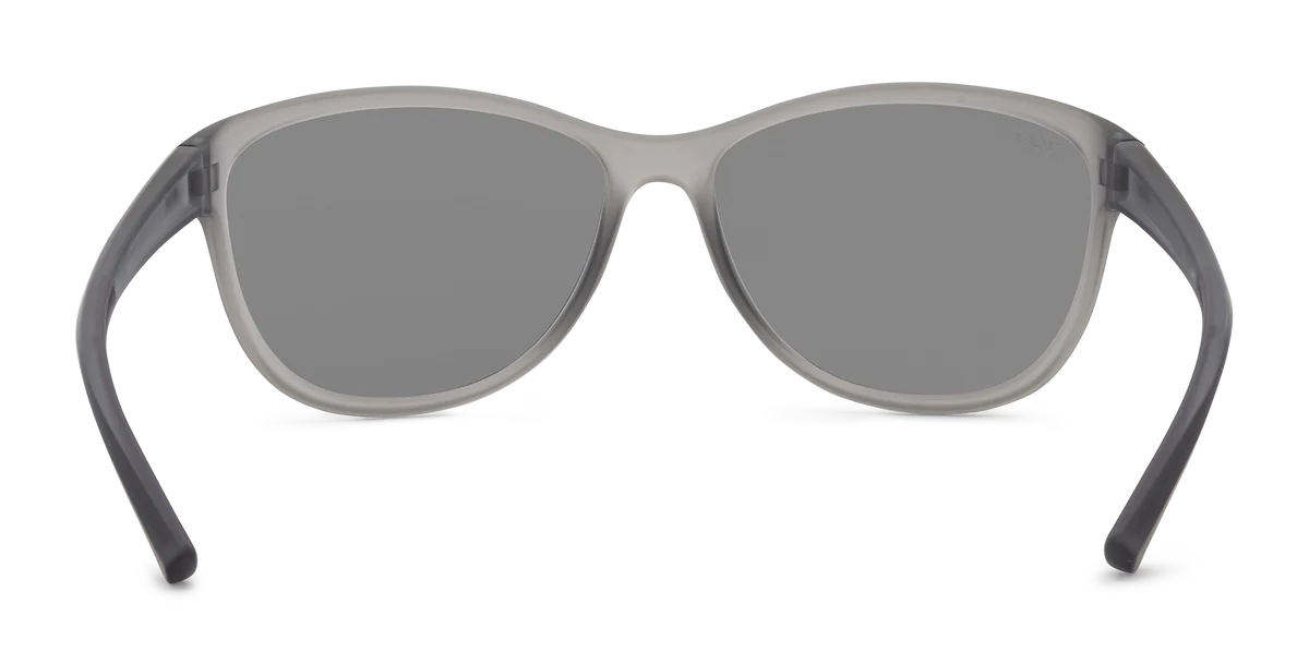 Mya Polarized Sunglasses – Satin Crystal Grey / Pink Lens
