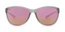 Mya Polarized Sunglasses – Satin Crystal Grey / Pink Lens
