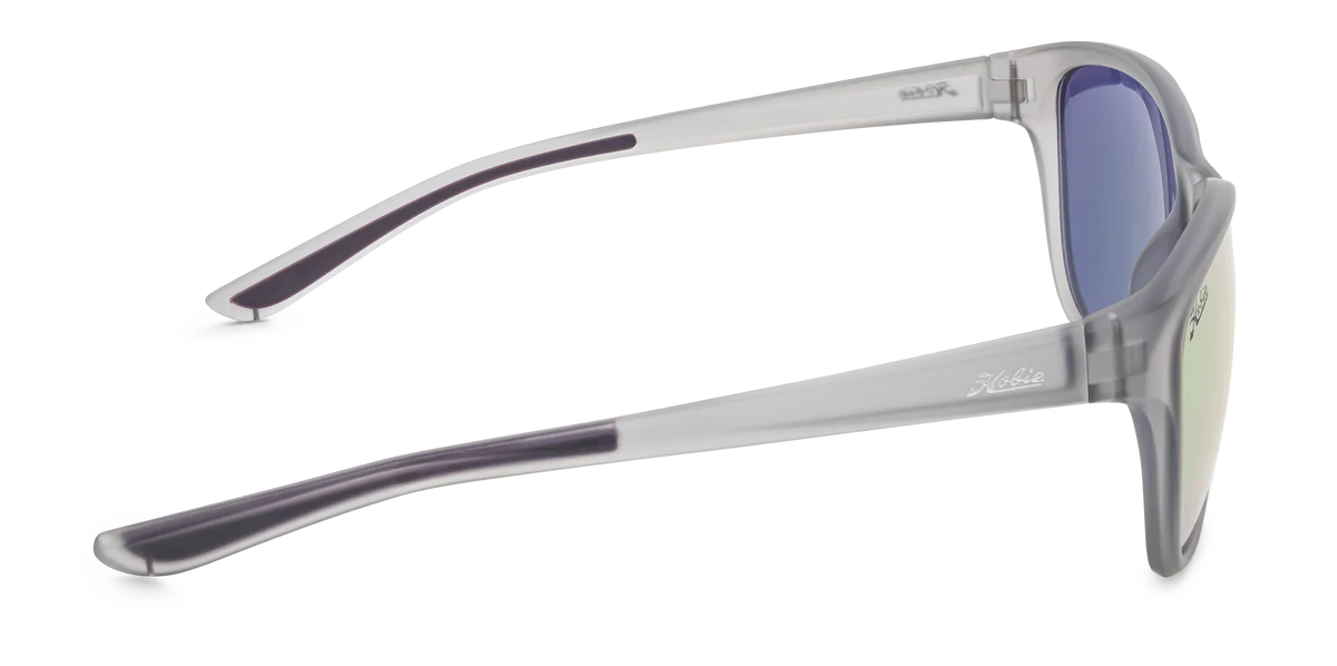 Mya Polarized Sunglasses – Satin Crystal Grey / Pink Lens
