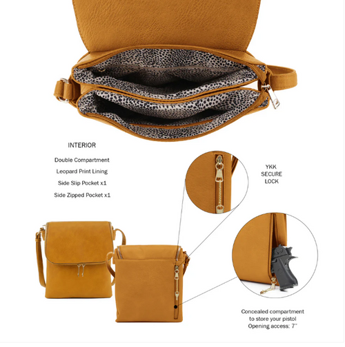 Cheyanne Concealed Carry Crossbody with Lock and Key