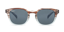 Hobie Polarized Sunglasses – Shiny Wood Grain Aqua Blue Grey / Grey Lens