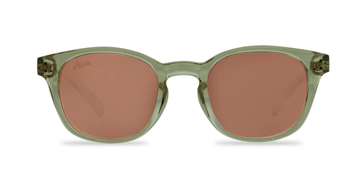 Hobie Polarized Sunglasses – Shiny Crystal Olive Copper / Grey Lens