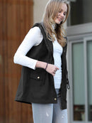 42POPS - ,,..0625 Drawstring Waist Military Hoodie Vest With Pockets SI-20066