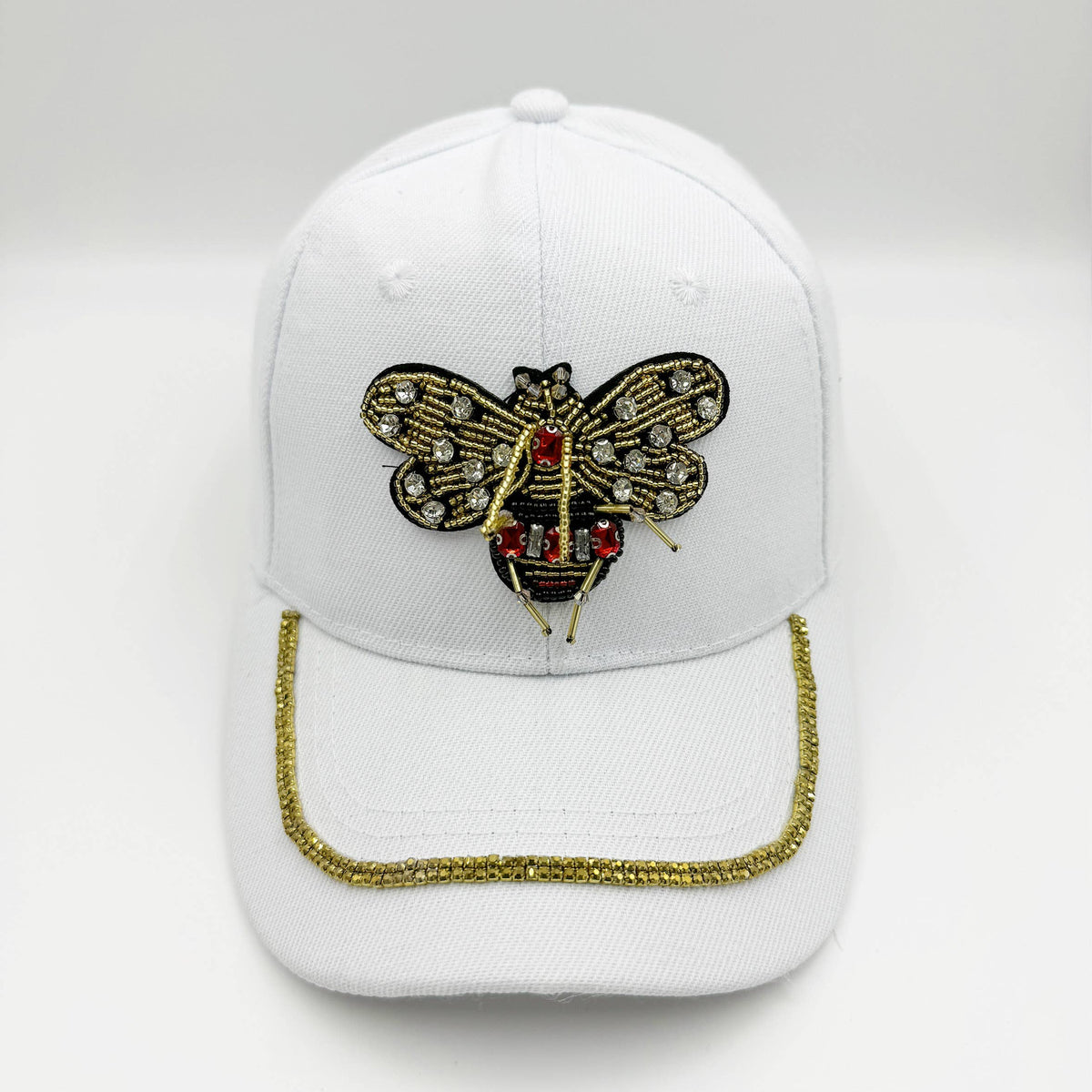 Ole - Bee Seed Bead Rhinestone Cap C0798