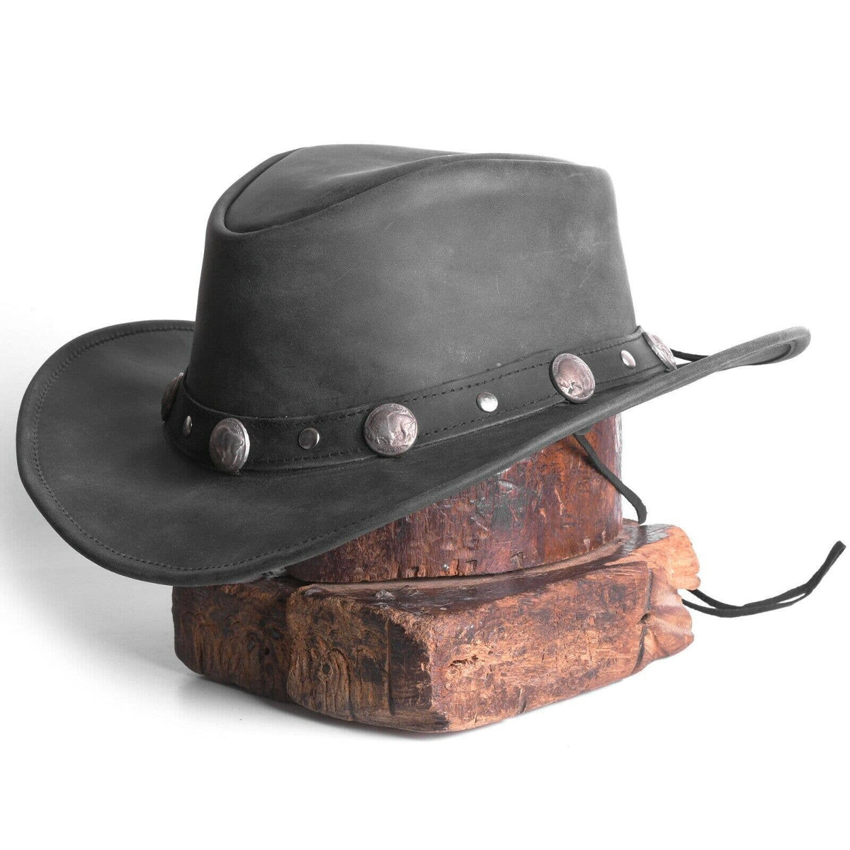 Lesa Collection Bullring Leather Cowboy Hat for Men & Wome