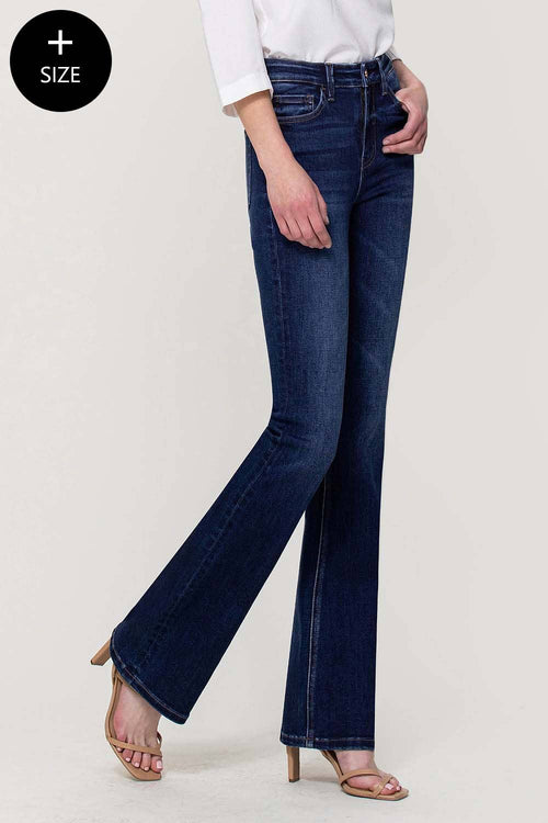 VERVET by FLYING MONKEY - PLUS SIZE HIGH RISE BOOTCUT JEANS T5351-P