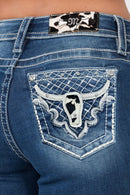 Miss Me-M9251B Mid-Rise Bootcut Jeans