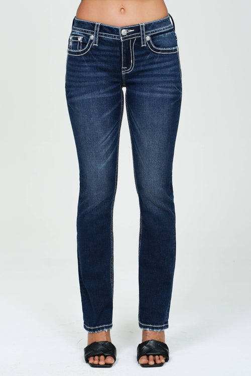 Miss Me-Mid-Rise Straight Leg Jeans