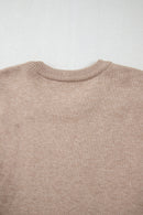 Smoke Gray Plus Size Pearl Pullover Sweater