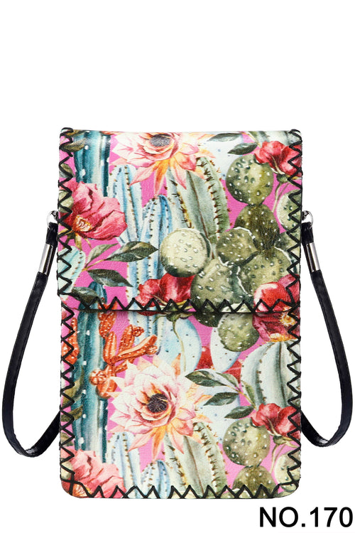 Ole - Floral Cactus Printed Crossbody HB0580 - NO.170