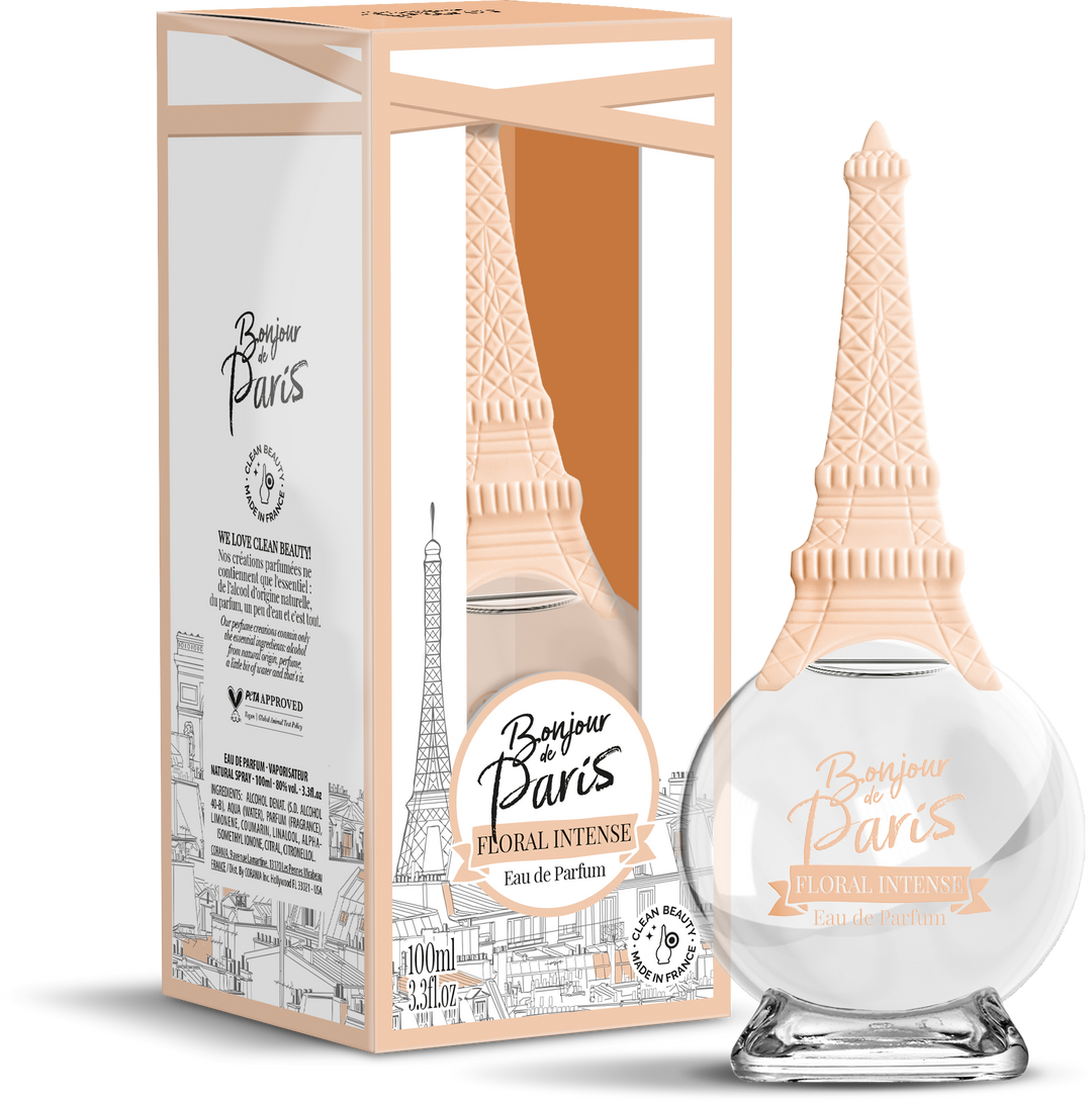 Bonjour de Paris - Distributed by Scents of Europe - Eau de Parfum - Intense Floral - 3.3 oz (100ml)