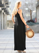 42POPS - `.42pops Maxi Dress w/ adjustable strap & pockets