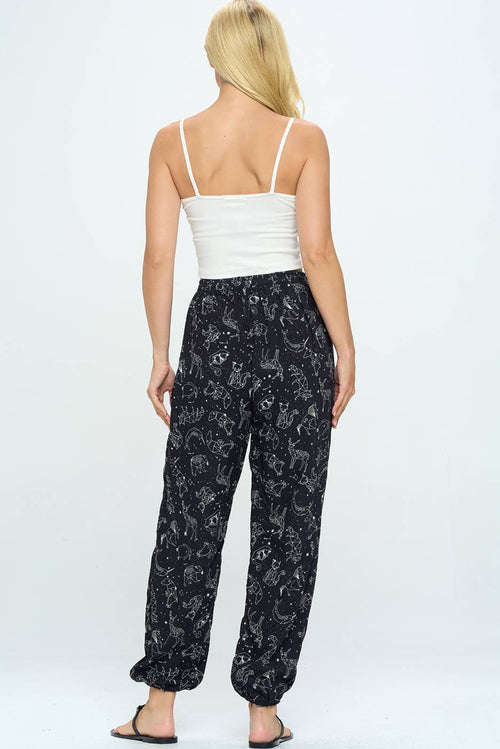 LA Soul - Celestial Animal Print With Drawstring and Pocket