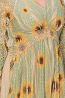 Origami Apparel ~ Lace and Crochet inspired - OLS-4658 TP/SG SUN FLOWER