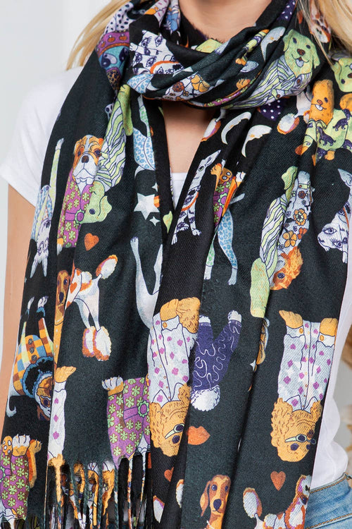 LA Soul - Dog Print Scarf