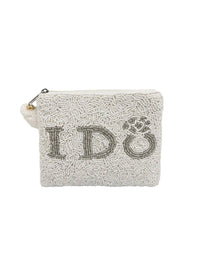 Ole - I DO Engagement Ring Beaded Coin Purse LAC-CP-1119
