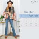 Young Threads - Printed Rayon Kimono Shrug with Embroidery (New Color)