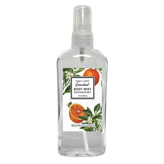 Kiss Me In The Garden Orange and Vanilla Scented Body Mist
