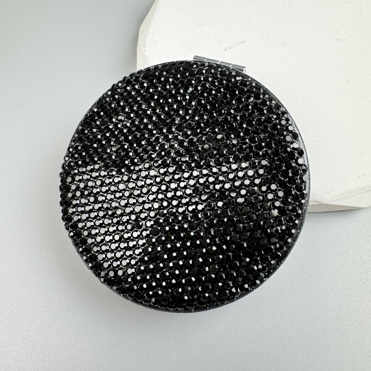 Ole - Circle Rhinestone Folding Makeup Mirror